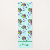 蓮の花カラフルをパーソナライズ ヨガマット (正面)