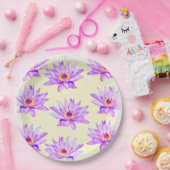 蓮の花クリームinky ペーパープレート (パーティー)