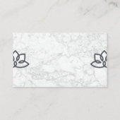 蓮の花グラフィック | ヨガ先生 | ヨガスタジオ 名刺 (裏面)