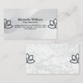 蓮の花グラフィック | ヨガ先生 | ヨガスタジオ 名刺 (正面/裏面)