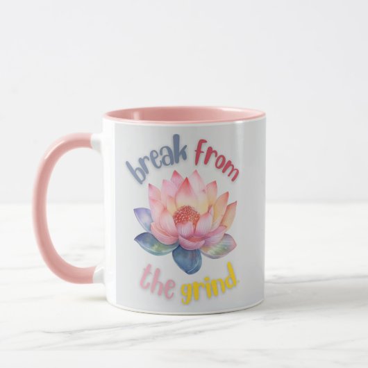蓮の花コーヒーマグ マグカップ (左)