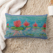 蓮の花スケッチルンバークッション ランバークッション (ブランケット)