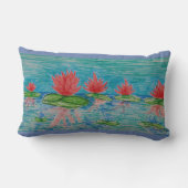 蓮の花スケッチルンバークッション ランバークッション (裏面)