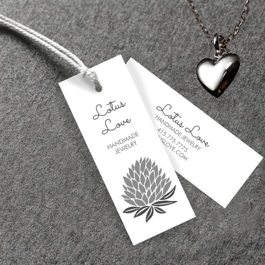 蓮の花ハングタグジュエリー服飾カード