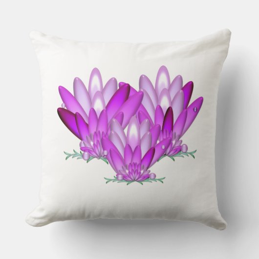 蓮の花ピンク クッション (正面)