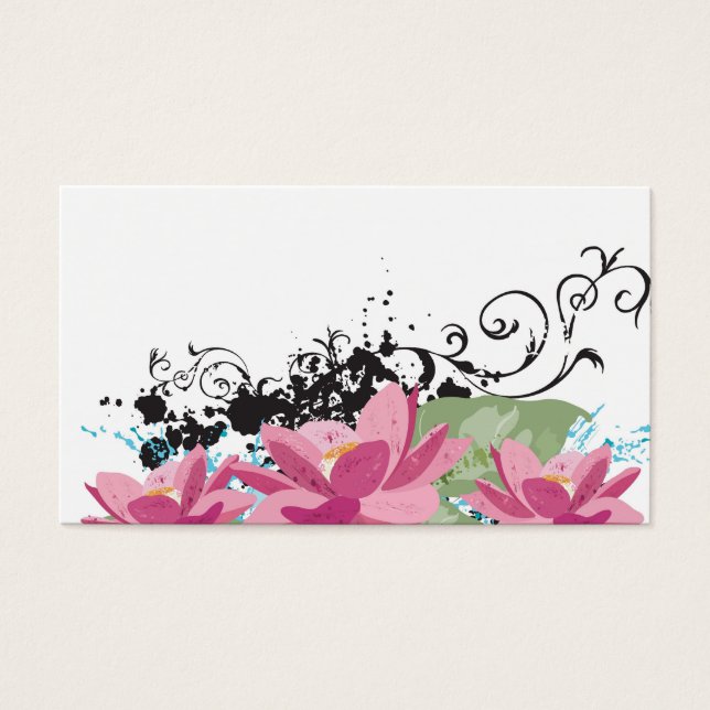 蓮の花プロファイルカード (正面)