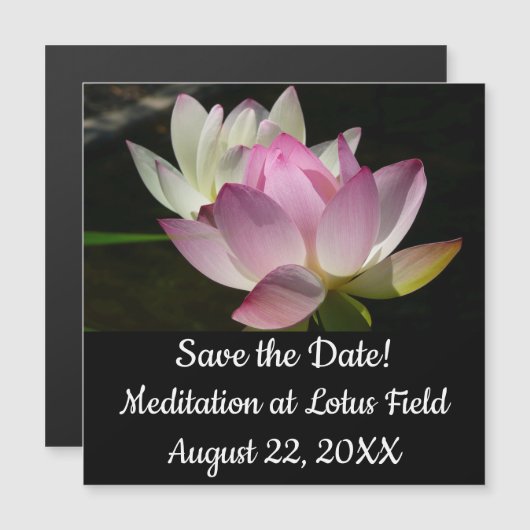 蓮の花ペアII (正面/裏面)