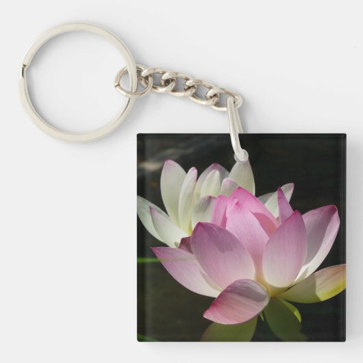 蓮の花ペアII キーホルダー (正面)