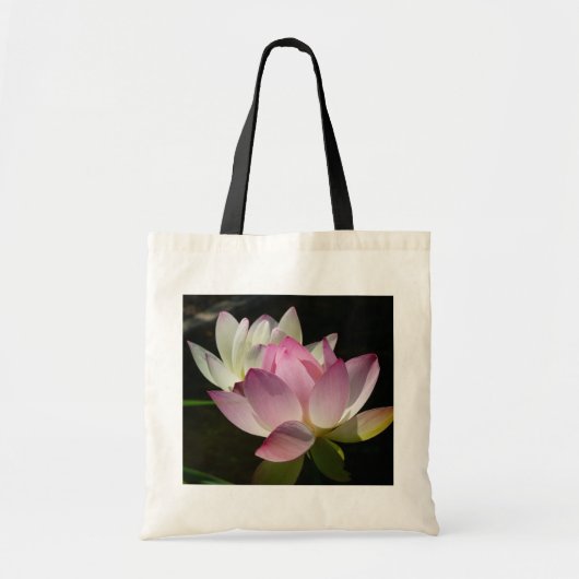 蓮の花ペアII トートバッグ (正面)