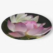 蓮の花ペアII ペーパープレート (アングル)