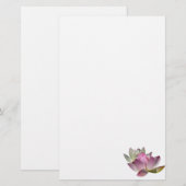 蓮の花ペアII 便箋 (正面/裏面)