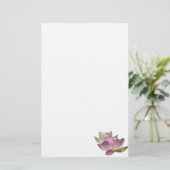 蓮の花ペアII 便箋 (スタンド正面)