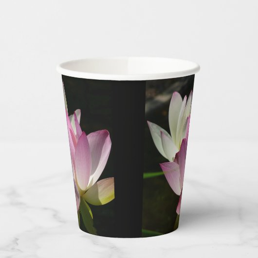 蓮の花ペアII 紙コップ (左)