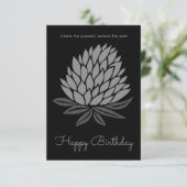 蓮の花マインドフ感動的ァルハッピーバースデー カード (スタンド正面)