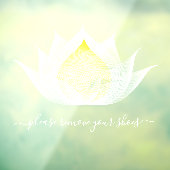 蓮の花ヨガスタジオ - 靴を脱いでください ウィンドウサイン (シート3)