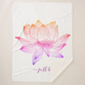 蓮の花ヨガ愛好家だけでSを呼吸 シェルパブランケット (正面)