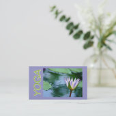 蓮の花ヨガ指導業務カード(PHOT) 名刺 (スタンド正面)
