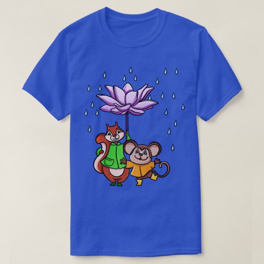 蓮の花傘 Tシャツ (デザイン正面)
