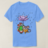 蓮の花傘 Tシャツ (デザイン正面)