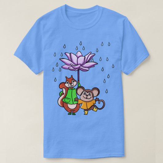 蓮の花傘 Tシャツ (デザイン正面)