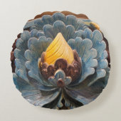 蓮の花円枕 ラウンドクッション (正面)