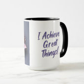 蓮の花前向き肯定 マグカップ (正面右)