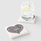 蓮の花手女神の力 ストーンコースター (横)