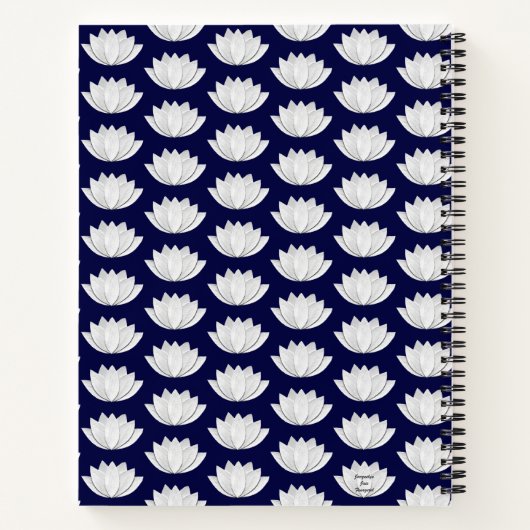 蓮の花手帳 ノートブック (裏面)