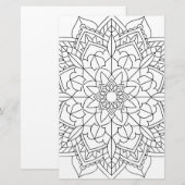 蓮の花曼荼羅 便箋 (正面/裏面)