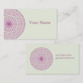 蓮の花曼荼羅 名刺 (正面/裏面)
