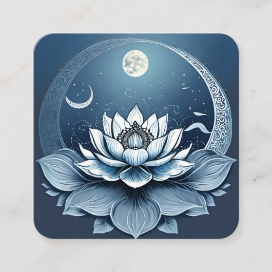 蓮の花月 スクエア名刺 (正面)