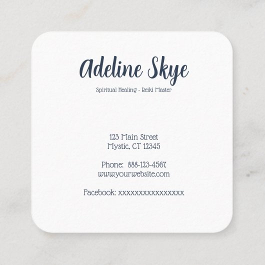 蓮の花月 スクエア名刺 (裏面)