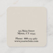 蓮の花月 スクエア名刺 (裏面)