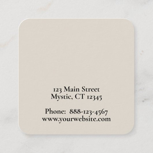 蓮の花月 スクエア名刺 (裏面)