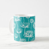 蓮の花柄 コーヒーマグカップ (正面左)