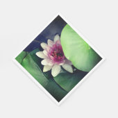 蓮の花植物写真紙ナプキン スタンダードランチョンナプキン (角)