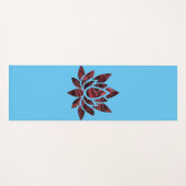 蓮の花模様 ヨガマット (正面(横))