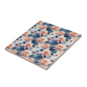 蓮の花池瓦 タイル (側面)