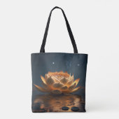 蓮の花湖の闇 トートバッグ (裏面)