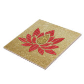 蓮の花陶瓦 タイル (側面)