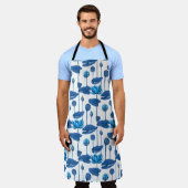 蓮の花 エプロン (着用した状態)