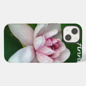 蓮の花 カスタムネーム iPhoneケース (裏面横)
