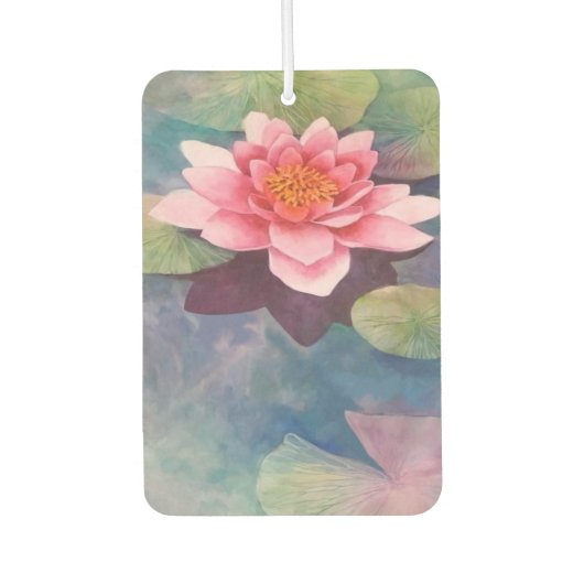 蓮の花 カーエアーフレッシュナー (正面)