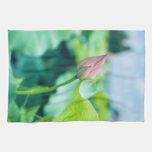 蓮の花 キッチンタオル (横)