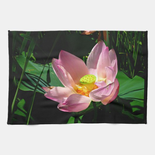 蓮の花 キッチンタオル (横)