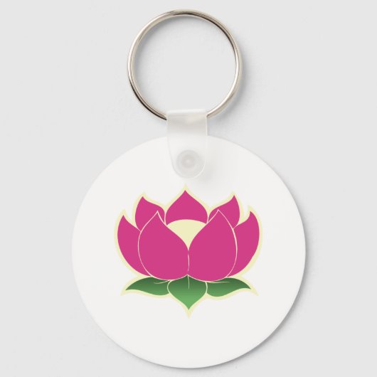 蓮の花 キーホルダー (正面)