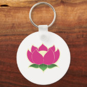 蓮の花 キーホルダー (正面)