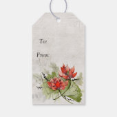 蓮の花 ギフトタグ (裏面)