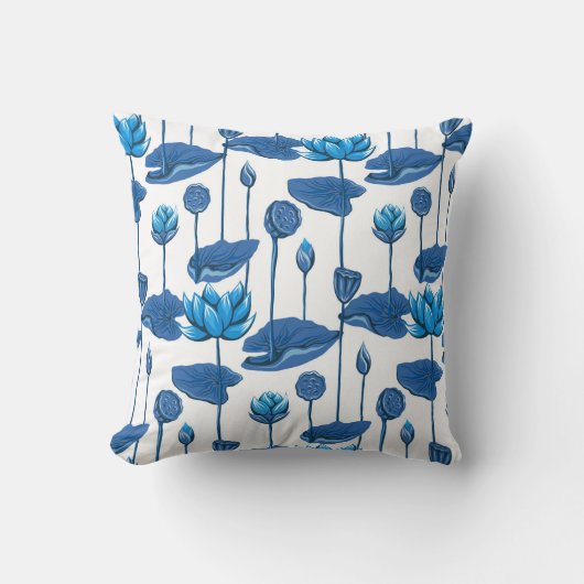 蓮の花 クッション (正面)