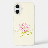 蓮の花/クリームの上の睡蓮 Case-Mate iPhoneケース (裏面)